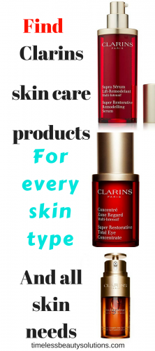 clarins skin care for every skin type