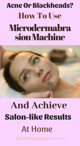 Microdermabrasion machine for acne scars.