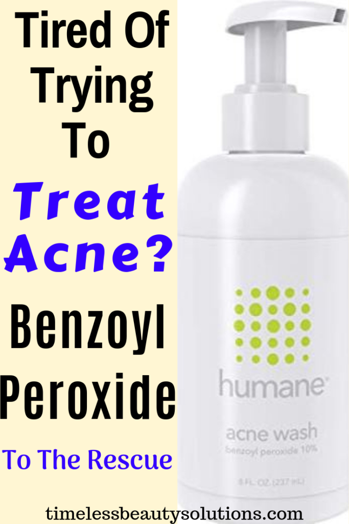 Stubborn Acne? Use Benzoyl Peroxide Face Wash