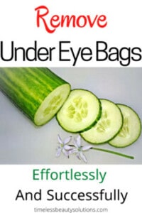 Use cucumber to remove under eye bags successfully at home