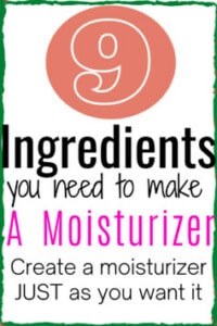 create a moisturizer from home