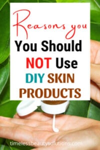 DIY skin care products