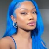 blue hair wig