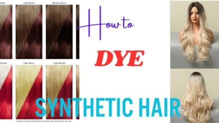 how to dye synthetic hair and synthetic wigs
